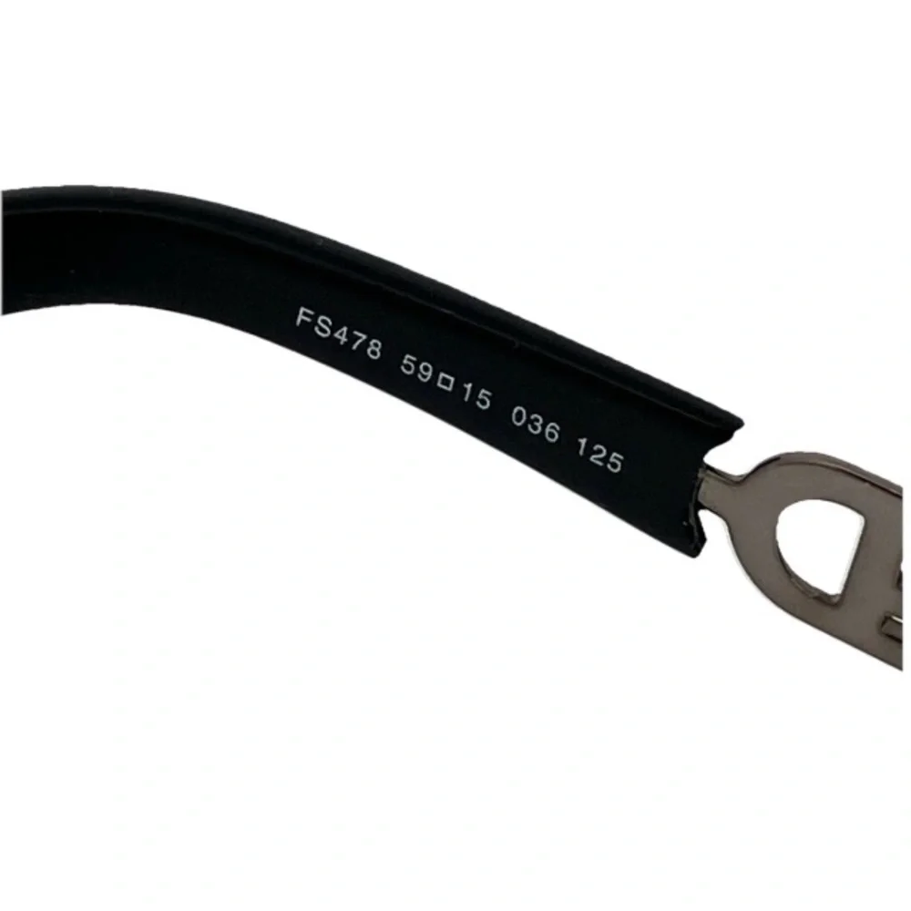 Vintage Fendi Logo Metal Women’s Sunglasses Brown Pewter F478 Made in Italy